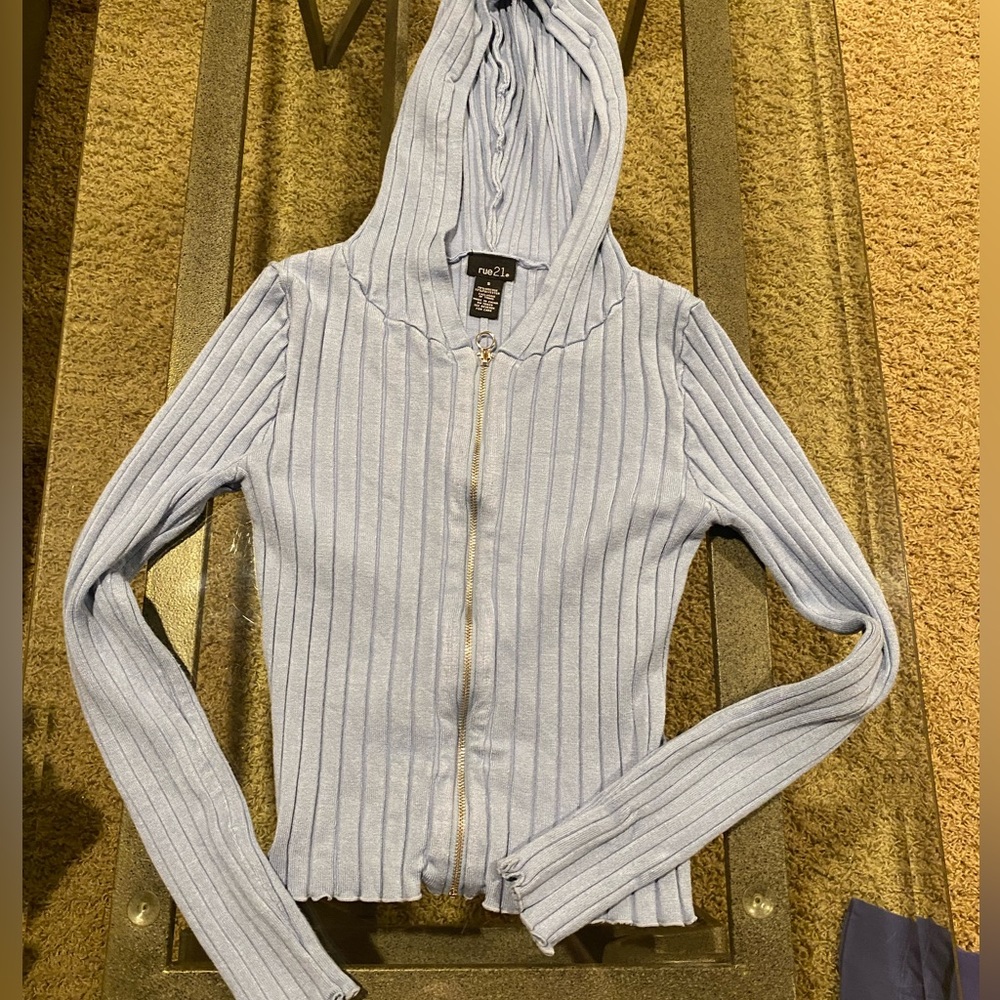 Blue Rue21 zip up